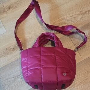 PRICE CUT! Lululemon Athletica Magenta Quilted Crossbody Bag